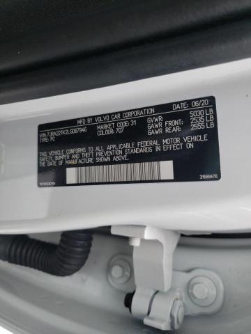 2020 VOLVO S60 T6 MOM 7JRA22TK2LG067946