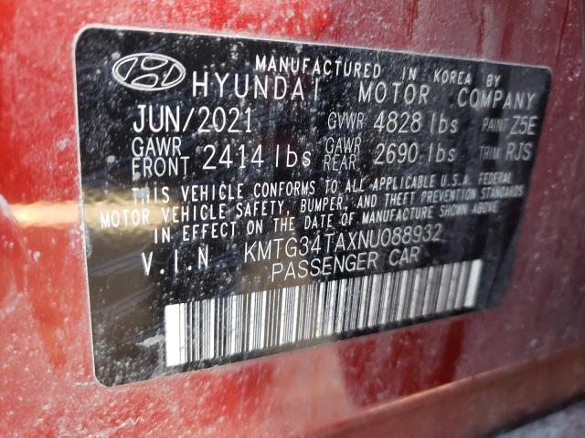 2022 GENESIS G70 BASE KMTG34TAXNU088932