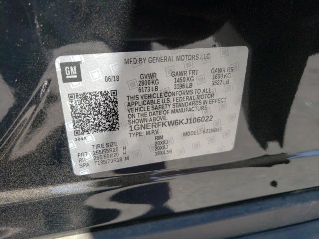 1GNERFKW6KJ106022 Chevrolet Traverse L 2019. Фото: 9