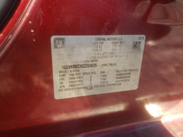 2016 CHEVROLET SILVRDO LT 1GCVKRECXGZ224535