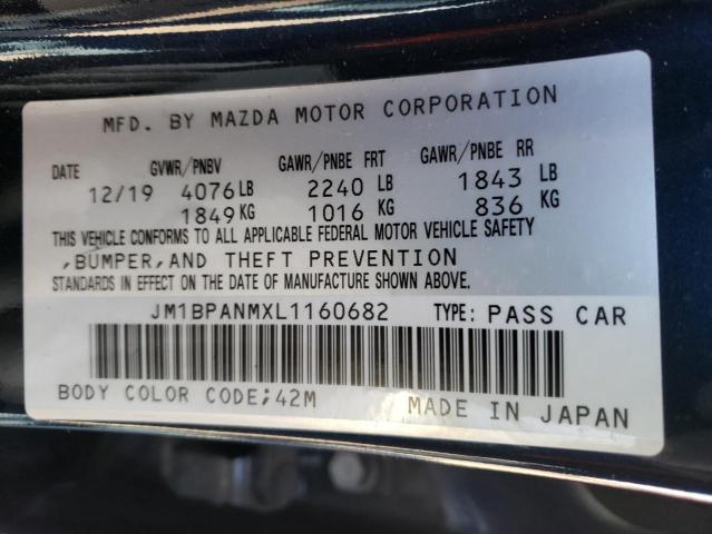 2020 MAZDA 3 PREMIUM JM1BPANMXL1160682
