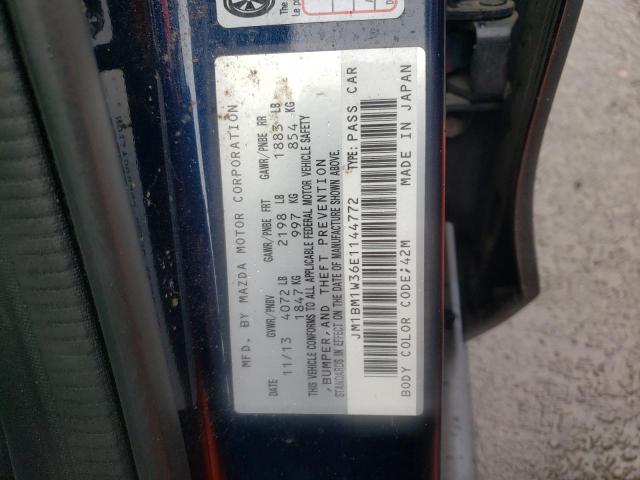 JM1BM1W36E1144772 Mazda 3 Grand Touring