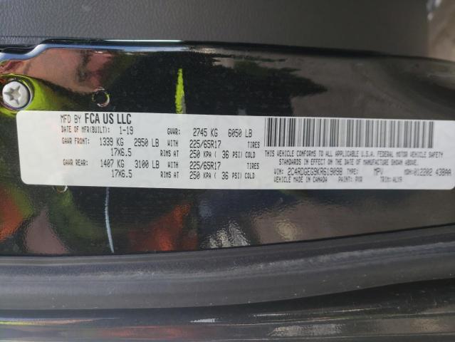 2019 DODGE GRAND CARA 2C4RDGEG9KR619098