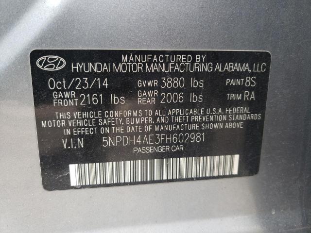 2015 HYUNDAI ELANTRA SE - 5NPDH4AE3FH602981