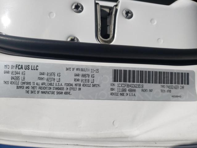 1C3CDFBB4GD623518 Dodge Dart Sxt 2016. Фото: 9