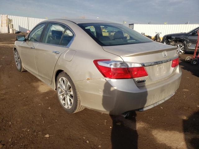 VIN: 1HGCR2F57EA198936 Auction: COPART Lot: 36629782 Location: IL - CHICAGO SOUTH 1HGCR2F57EA198936 HONDA ACCORD 2014 BEIGE Photo 3