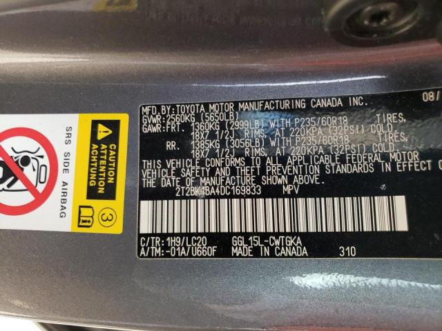 2T2BK1BA4DC169833 Lexus Rx 350 Bas 2013. Фото: 9