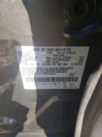 2012 FORD EDGE SEL - 2FMDK3JC7CBA44436