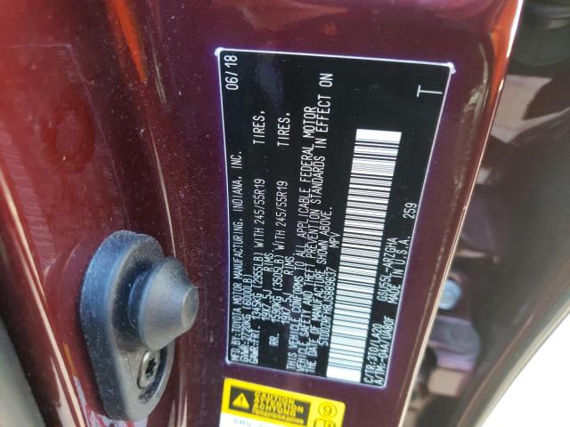 5TDDZRFH8JS889637 Toyota Highlander 2018. Фото: 9