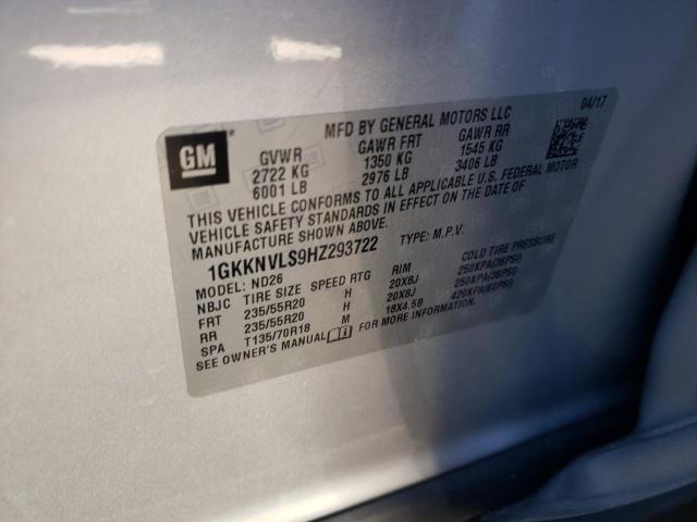 2017 GMC ACADIA ALL 1GKKNVLS9HZ293722