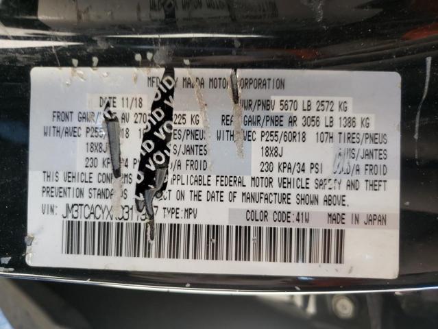 JM3TCACYXK0311957 Mazda Cx-9 Touri 2019. Фото: 9