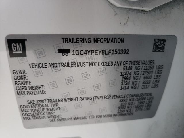 1GC4YPEY8LF150392 Chevrolet Silverado 2020. Фото: 9