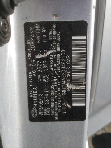 2013 HYUNDAI ACCENT GLS - KMHCU4AEXDU482103