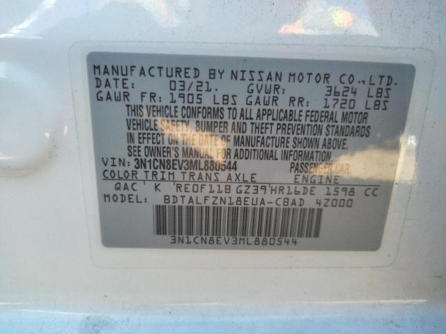 2021 NISSAN VERSA SV 3N1CN8EV3ML880544