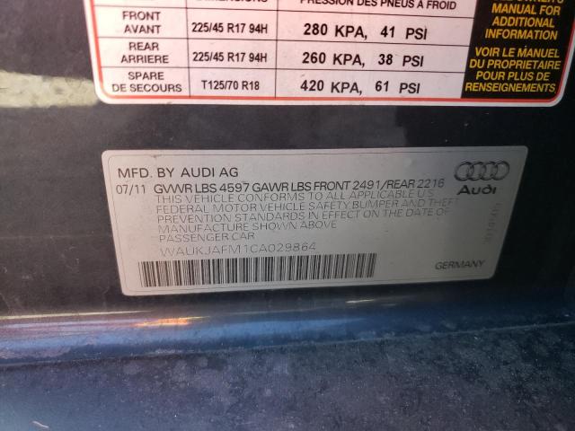 2012 AUDI A3 PREMIUM - WAUKJAFM1CA029864