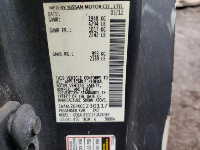 1N4AL2EPXCC230117 Nissan Altima 2012. Фото: 9