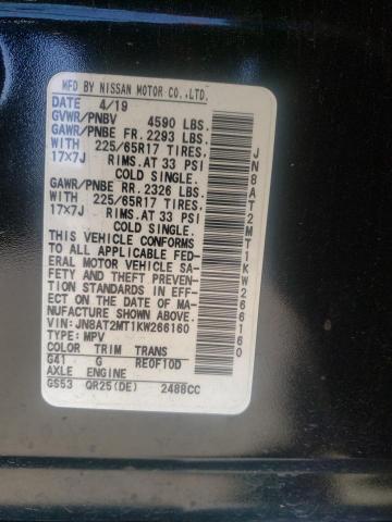2019 NISSAN ROGUE S JN8AT2MT1KW266160