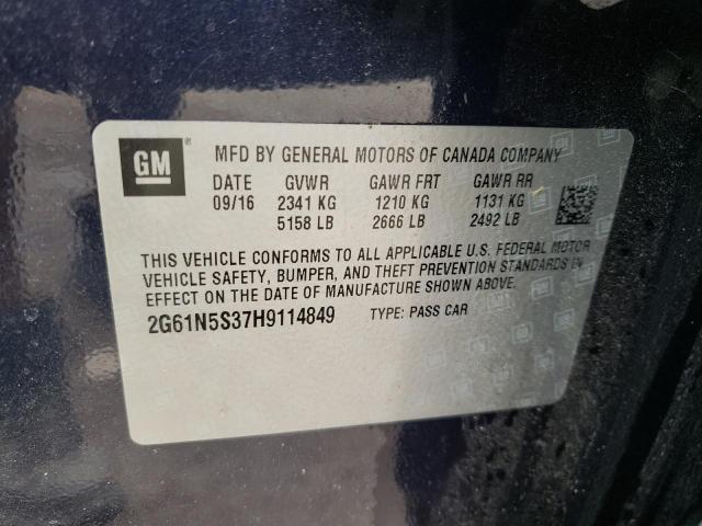 2017 CADILLAC XTS LUXURY - 2G61N5S37H9114849