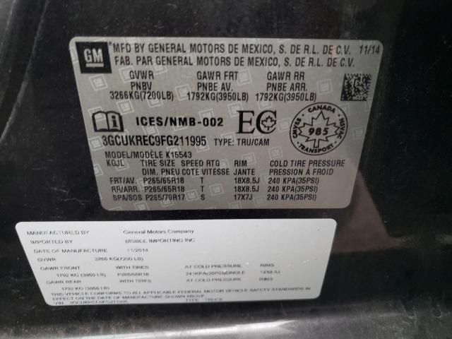 2015 CHEVROLET SILVRDO LT 3GCUKREC9FG211995