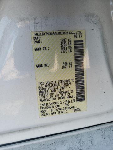 1N4BL3AP9EC125619 Nissan Altima 3.5 2014. Фото: 9