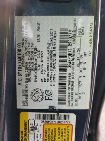 2018 FORD FUSION SE 3FA6P0H71JR250779