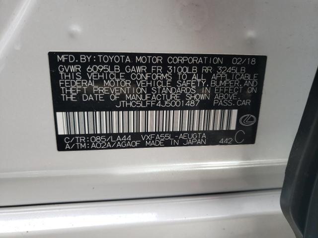 2018 LEXUS LS 500 JTHC5LFF4J5001487