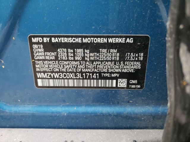 2020 MINI COOPER COU WMZYW3C0XL3L17141