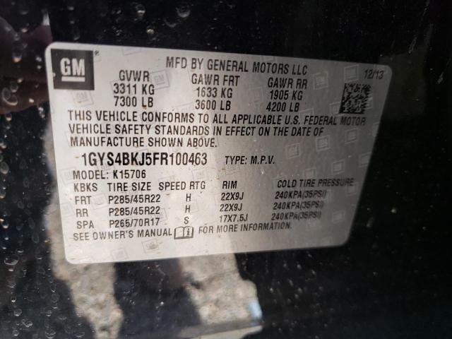 2015 CADILLAC ESCALADE L 1GYS4BKJ5FR100463