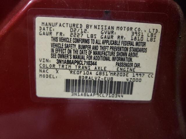 2012 NISSAN SENTRA 2.0 - 3N1AB6AP9CL710344