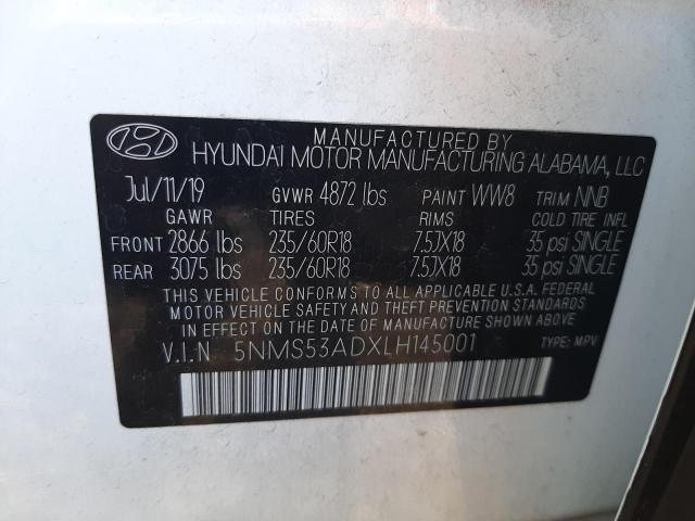 2020 HYUNDAI SANTA FE L 5NMS53ADXLH145001