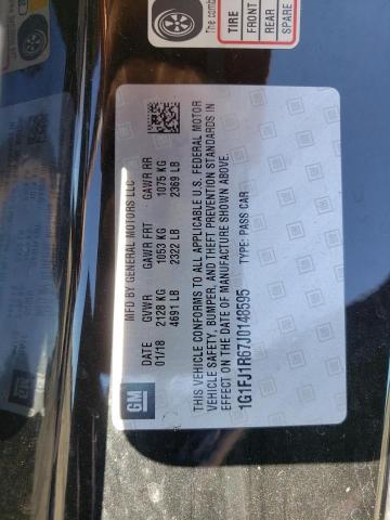 2018 CHEVROLET CAMARO ZL1 1G1FJ1R67J0148595