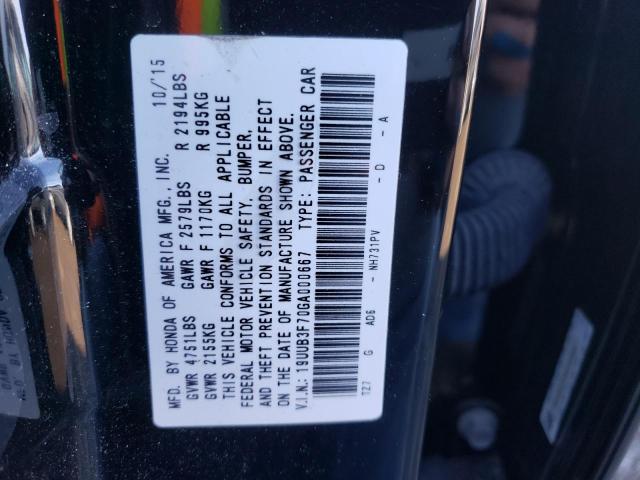 2016 ACURA TLX ADVANC 19UUB3F70GA000667