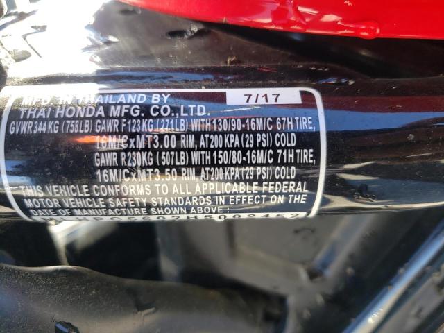 2017 HONDA CMX500 MLHPC5602H5002452