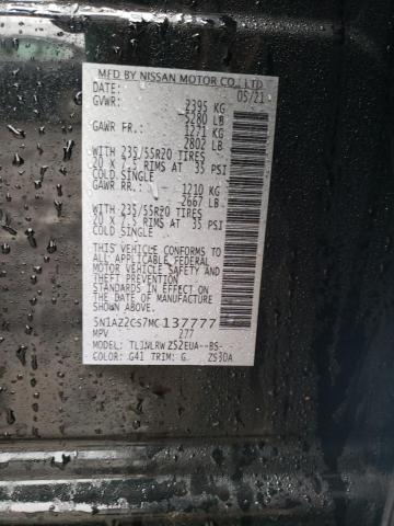 2021 NISSAN MURANO SL 5N1AZ2CS7MC137777