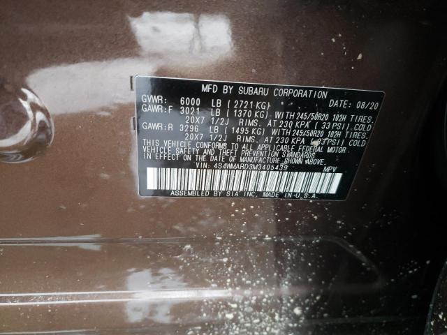 2021 SUBARU ASCENT TOU 4S4WMARD3M3405439