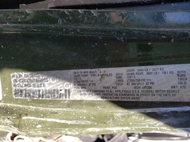 1C4HJXDG3MW693150 Jeep Wrangler Unlimited Sport