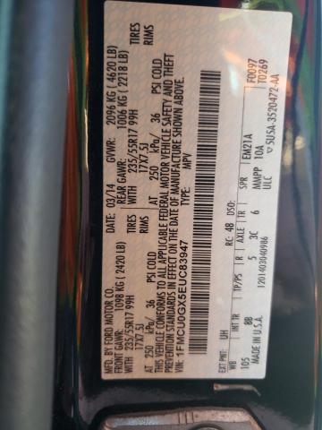 2014 FORD ESCAPE SE - 1FMCU0GX5EUC83947