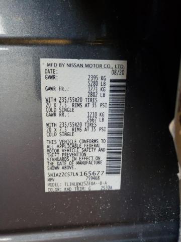 2020 NISSAN MURANO SL 5N1AZ2CS7LN165677
