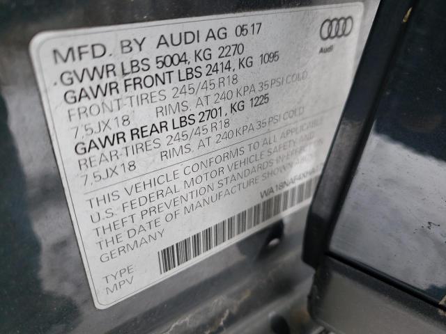 2017 AUDI A4 ALLROAD WA18NAF4XHA175120
