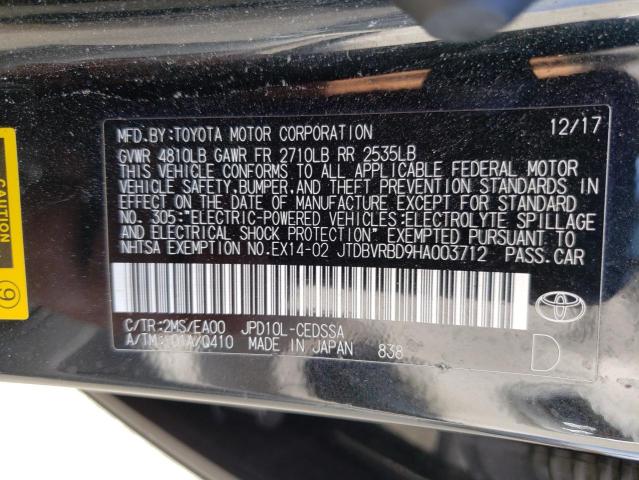 2017 TOYOTA MIRAI JTDBVRBD9HA003712