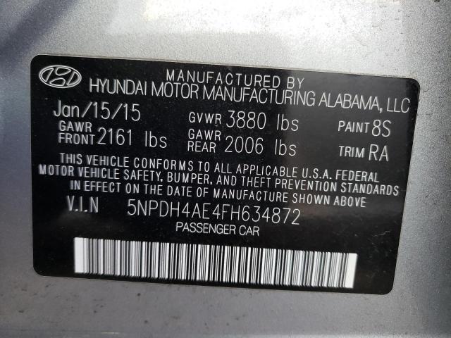 2015 HYUNDAI ELANTRA SE 5NPDH4AE4FH634872