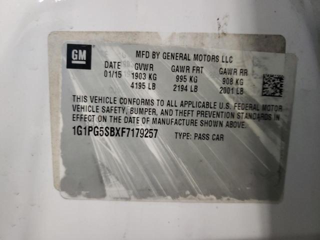 2015 CHEVROLET CRUZE LTZ 1G1PG5SBXF7179257