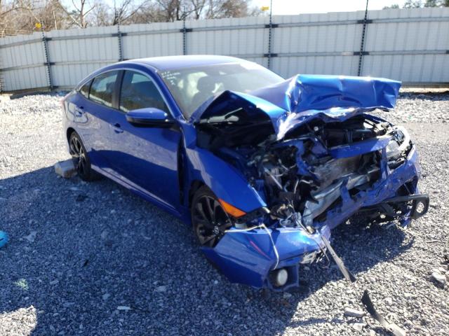 Salvage cars for sale from Copart Cartersville, GA: 2020 Honda Civic Sport