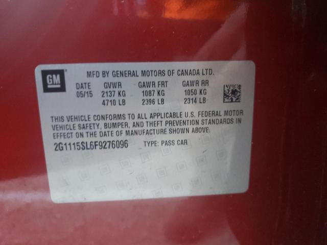 2015 CHEVROLET IMPALA LT - 2G1115SL6F9276096