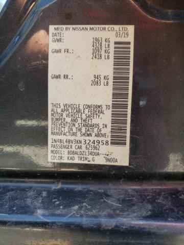 2019 NISSAN ALTIMA S 1N4BL4BV3KN324958