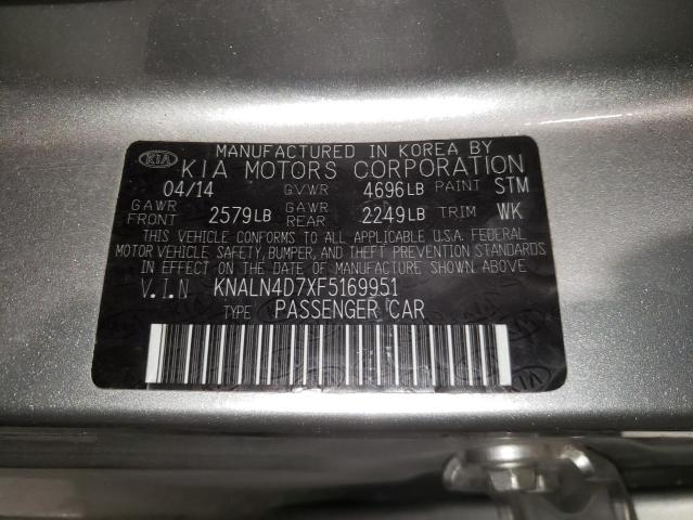 2015 KIA CADENZA KNALN4D7XF5169951