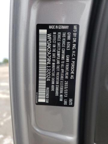 2022 PORSCHE PANAMERA WP0AK2A79NL132024