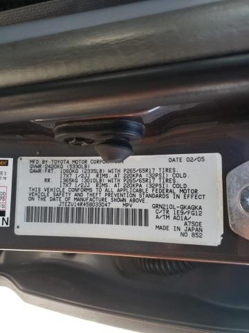 JTEZU14R458033047 Toyota 4Runner Sr 2005. Фото: 9