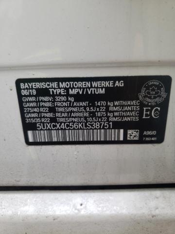 2019 BMW X7 XDRIVE5 5UXCX4C56KLS38751