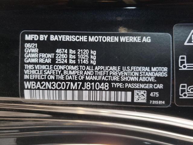2021 BMW M240XI WBA2N3C07M7J81048
